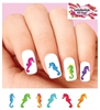 Colorful Seahorses Assorted Set of 20 Waterslide Nail Decals