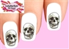 Skull Set of 20 Waterslide Nail Decals