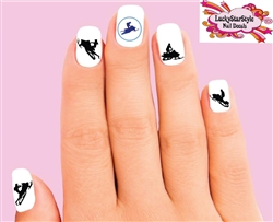 Snowmobile Silhouettes Assorted Set of 20 Waterslide Nail Decals