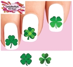 St Patricks Day Shamrocks Assorted Set of 20 Waterslide Nail Decals