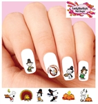 Thanksgiving Charlie Brown Snoopy Woodstock Assorted Set of 20 Waterslide Nail Decals