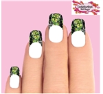 Green Camo Camouflage Mossy Oak Reatree Set of 10 Waterslide Nail Decal Tips