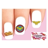 Wonder Woman Assorted Set of 20 Waterslide Nail Decals