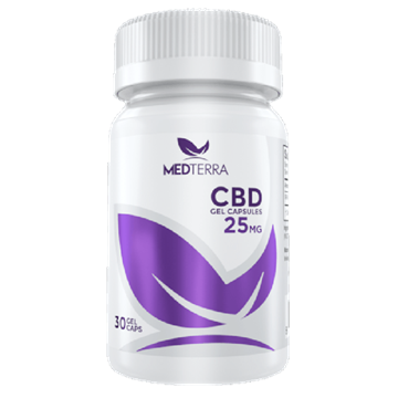 MedTerra CBD Gel Capsules 25 mg