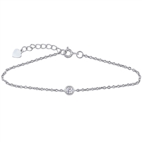 Silver Bracelet with Basel CZ