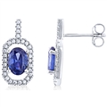 Silver Earrings with Micro Set CZ
