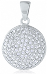 Silver Pendant with Micro Set CZ