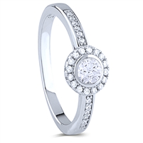 Silver Ring with White CZ Stones