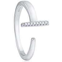 Silver Ring with Cubic Zirconia