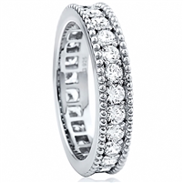 Silver Eternity Band with Cubic Zirconia