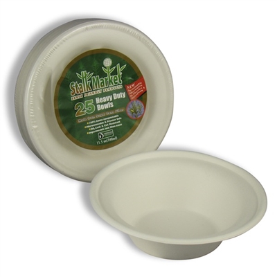 StalkMarket 11.5 oz Bagasse Bowls - Retail Packs