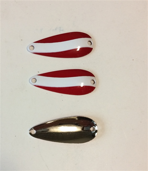 3 Pack of Red/White 1/4 Spoons