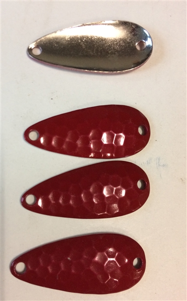 50 Red Hammered spoons