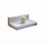 G40516 - Jogging Block with Magnetic Strip - 3" x 8" White/Plastic/Each