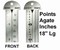 G43869 - Printer's 18" Line Gauge Pica Ruler/2-Sided - Stainless Steel/Point, Inch, Agate/18" L x 13/16" W x 1/32" Tk/Each