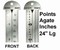 G43870 - Printer's 24" Line Gauge Pica Ruler/2-Sided - Stainless Steel/Point, Inch, Agate/24" L x 13/16" W x 1/32" Tk/Each