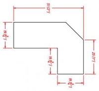 Ashford Series Grey Shaker ANGLE LIGHT RAIL MOLDING (1"H X 2"D X 96"W) from The Cabinet Depot
MOUNTS TO BOTTOM OF WALL CABINETS} from The Cabinet Depot