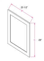 Ashford Series Grey Shaker BASE DECORATIVE DOOR PANEL (23 1/2"Wx29"H)  from The Cabinet Depot