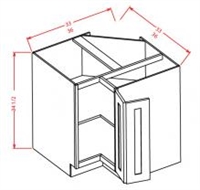 Ashford Series Charleston Saddle BASE EASY REACH KITCHEN CABINET - 1 DOOR ï¿½(33"Wx34 1/2"H) from The Cabint Depot