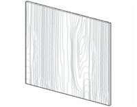 Fairfield Series  Barrington White BASE PANEL SKIN - SINGLE SIDE FINISH (24"Wx96"H) from The Cabinet Depot