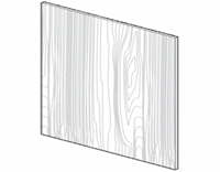 Fairfield Series  Contemporary BASE PANEL SKIN - SINGLE SIDE FINISH (24"Wx96"H) from The Cabinet Depot