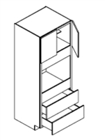 Ashford Series  Grey Shaker SPICE DRAWER - 1 DRAWER (6"Wx24"D"x34 1/2"H) from The Cabinet Depot