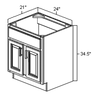 Fairfield Series  Barrington White SPICE DRAWER - 1 DRAWER (6"Wx24"D"x34 1/2"H) from The Cabinet Depot