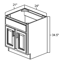 Fairfield Series  Polar White Shaker SPICE DRAWER - 1 DRAWER (6"Wx24"D"x34 1/2"H) from The Cabinet Depot