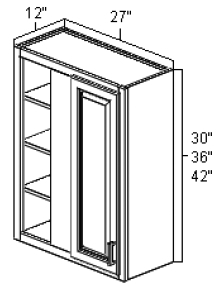 Ashford Series  Grey Shaker SPICE DRAWER - 1 DRAWER (6"Wx24"D"x34 1/2"H) from The Cabinet Depot