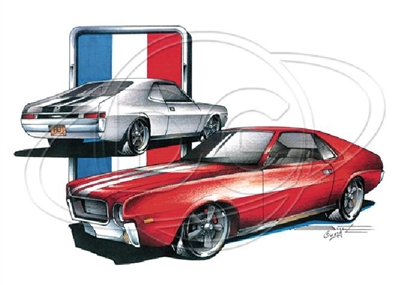 AMC Javelin AMX American Motors Classic Car T-shirt