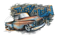 Chevy '55-'56 Chevrolet Pickup Rusty 'n Low Truck T-shirt