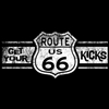"Get Your Kicks On Route 66" Hot Rod T-shirt