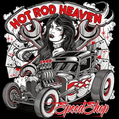 Hot Rod Heaven Speed Shop Rat Rod T-shirt S-XXXL