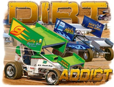 DIrt Track Racing "Dirt Addict" T-shirt