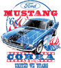 Ford '68 Mustang Cobra Jet Hot Rod T-shirt S-XXXL