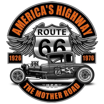 Route 66 Ford Deuce Coupe T-shirt