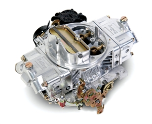 HOLLEY ALUMINUM STREET AVENGER 570 CFM CARBURETOR, SQUARE-FLANGE, ELECTRIC CHOKE - TUMBLE POLISHED  -- 0-83570