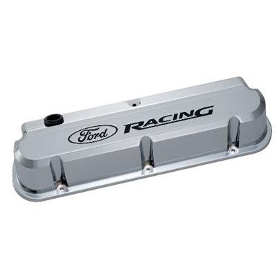 FORD RACING 289-351 SLANT EDGE VALVE COVER CHROME -- 302-139