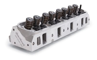 EDELBROCK PERFORMER RPM CYLINDER HEADS W/ 2.02" INTAKE VALVES FOR S/B FORD, MECHANICAL FLAT TAPPET AND HYDRAULIC ROLLER CAMSHAFT APPS. (COMPLETE, SINGLE) - 60255