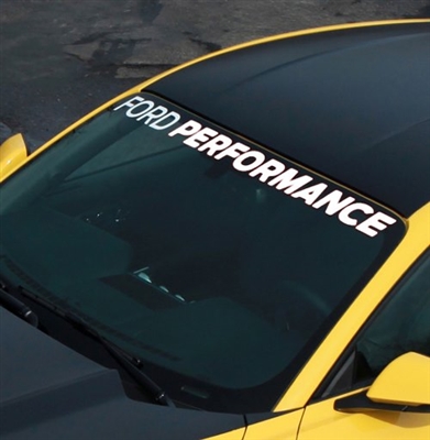 2015-2016 MUSTANG "FORD PERFORMANCE" WINDSHIELD BANNER -- M-1820-MB