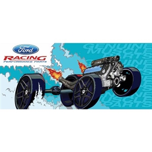 FORD RACING GENUINE MUSCLE PARTS BANNER -- M-1827-A60