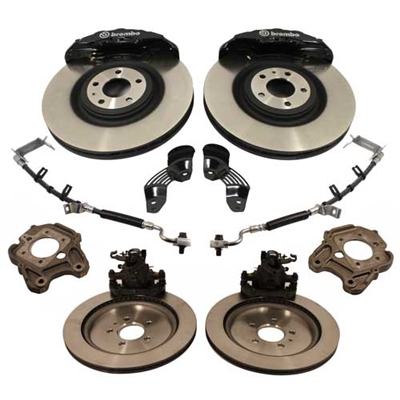 M-2300-T Mustang Brembo Six Piston 15 inch Brake Upgrade Kit