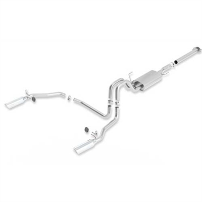 2011-2014 F-150 ECOBOOST CAT-BACK SPORT DUAL EXIT EXHAUST SYSTEM -- M-5200-F1535145L