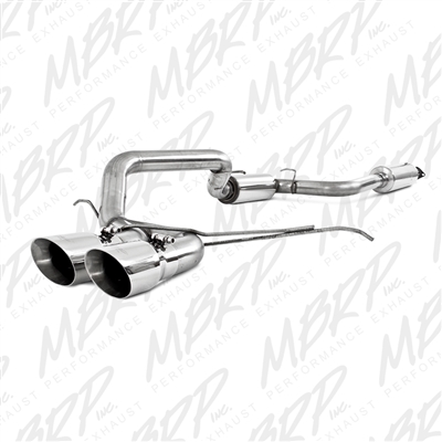 MBRP 2013-2017 Ford Focus ST 2.0L Ecoboost 3" Cat Back, Dual Center Outlet, T409  -- S4200409