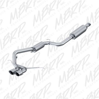 MBRP 2013-2017 Ford Focus ST 2.0L Ecoboost 3" Cat Back, Dual Center Outlet, Aluminized  -- S4200AL