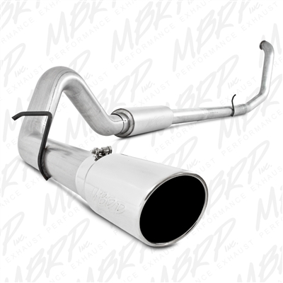 MBRP 1999-2003 Ford F-250/350 7.3L 4" Turbo Back, Single Side Exit, Aluminized  -- S6200AL