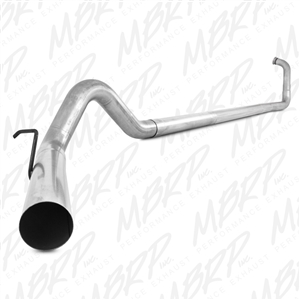 MBRP 2003-2007 Ford F-250/350 6.0L 4" Turbo Back, Single Side Off-Road - no muffler  -- S6212PLM