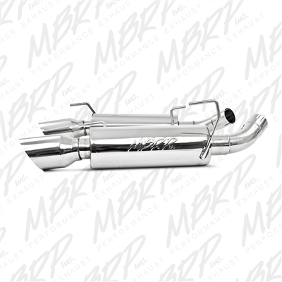 MBRP 2005-2010 Ford Mustang GT Dual Mufflers Axle Back, Split Rear, T304  -- S7200304