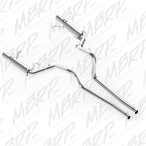 MBRP 2011-2014 Ford Mustang GT 5.0 Cat Back, Dual Split Rear, Race Version, Aluminized  -- S7264AL