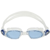 Aquasphere Mako Adult Swimming Goggles. (Transparent/Blue/Lenses/Blue)